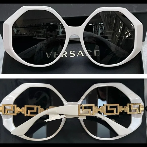 VERSACE FROM THE RUNWAY COLLECTION, WHITE GEOMETRIC  display picture 3